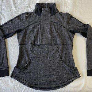 Lululemon Base Runner Half Zip Jacket in Herringbone - Size 12